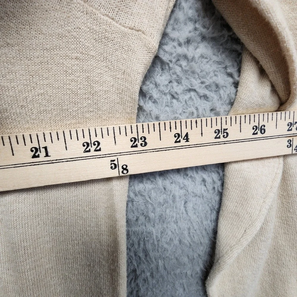 J. Mclaughlin Sweater Men's XL (Fits Slim)‎ Beige Cashmere Blend V-Neck Pullover